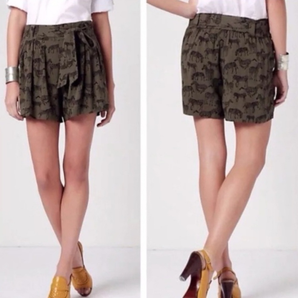 Anthro Zebra Shorts-Size 8